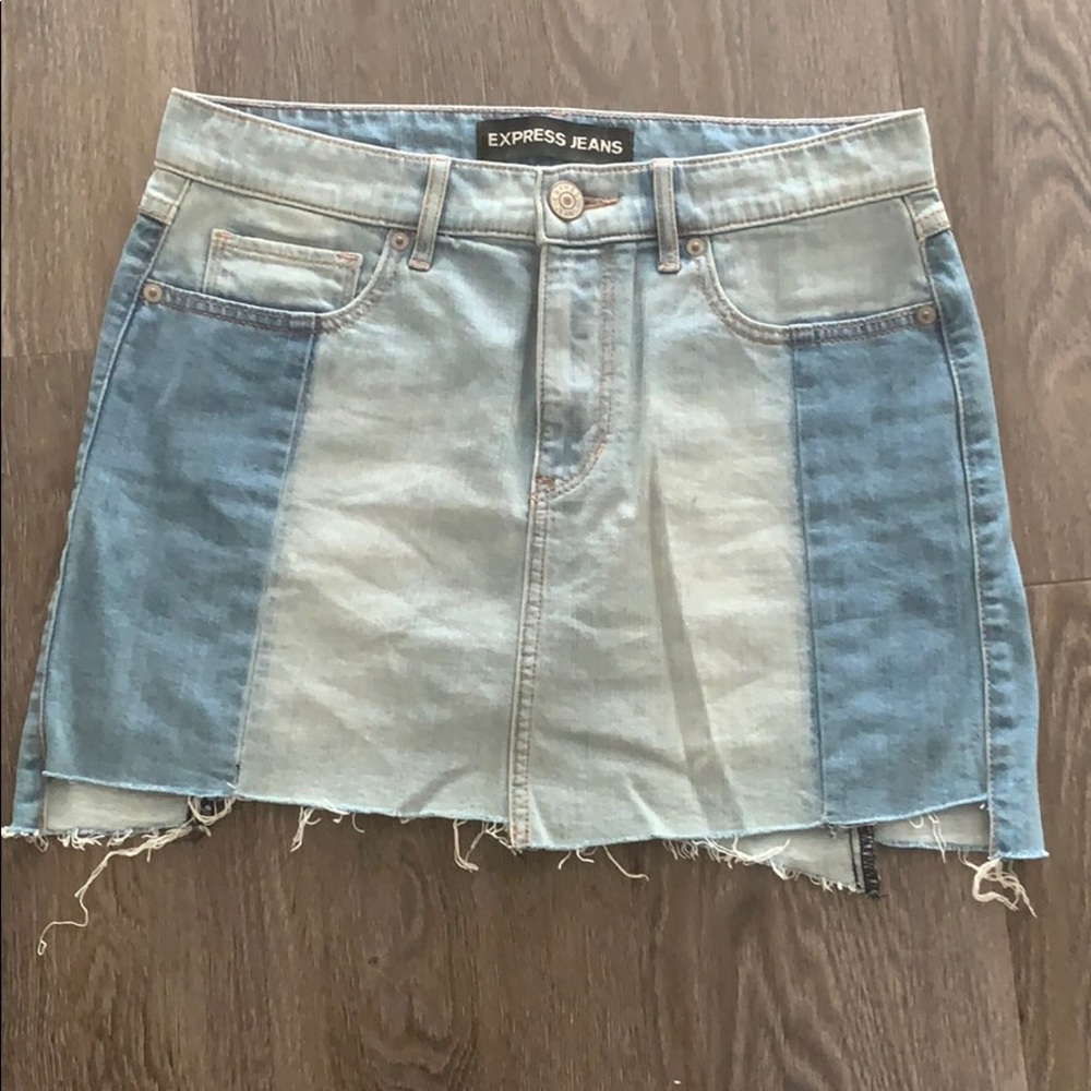 Distressed skirt